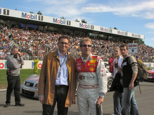 Frank Biela vor dem Start